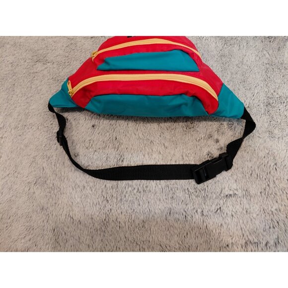 Vtg 80s Pacific Sport Fanny Pack Belt Bag Multicolor Colorblock Adjustable Strap - Picture 4 of 7